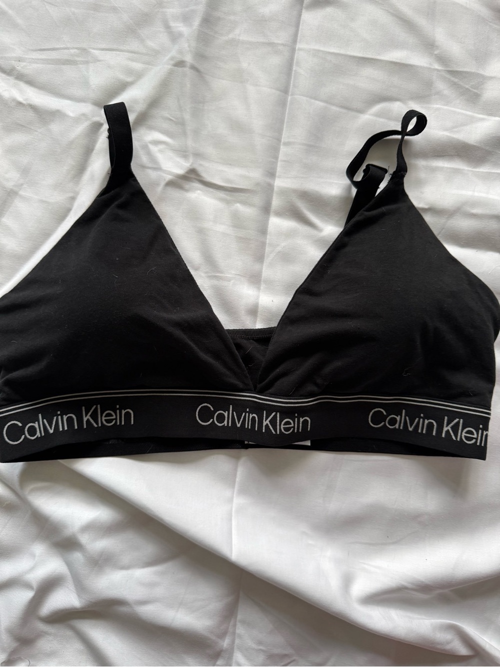 Calvin Klein Black Logo Wireless Bralette